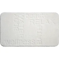 Grund Badematte Natur 60x90 cm - Rechteckige Badematte aus Textil im abstrakten Design, Made in Europe und Oeko-Tex® Standard 100 für sorgenfreies Wohlfühlen im Bad.