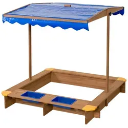 Swing King Sandkasten Ibiza 120 cm x 120 cm x 18 cm