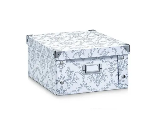 Zeller Aufbewahrungsbox 9,6 l weiß, vintage – 26,0 x 31,0 x 14,0 cm