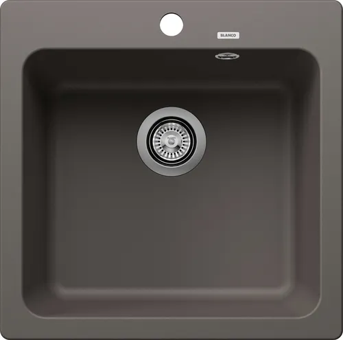 Blanco NAYA 5 Spüle 515 x 510 mm vulkangrau - Küchenspülen & Spülbecken, moderne Auflagespüle aus hochwertigem Verbundwerkstoff für langlebige Nutzung und elegantes Design.