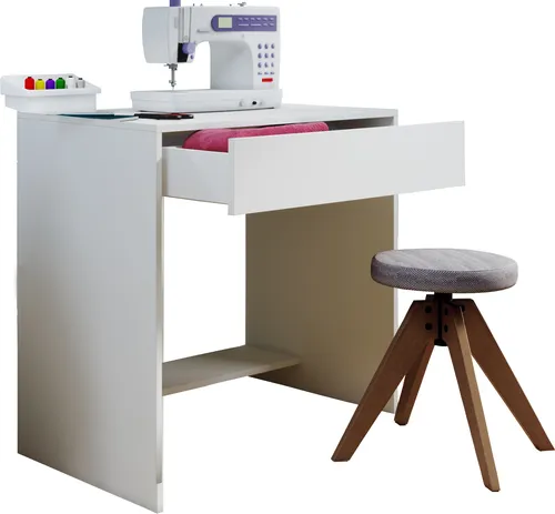 VCM Holz Schreibtisch Nitolda | Computertisch mit Schublade