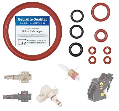 Snapworld-Kaffee Premium Dichtung kompatibel mit Philips Saeco Spidem Gaggia Kaffeemaschinen O-Ringe für Brühgruppe Supportventil Auslaufventil Auslaufstutzen Wartungssatz für RI EP HD SM SUP
