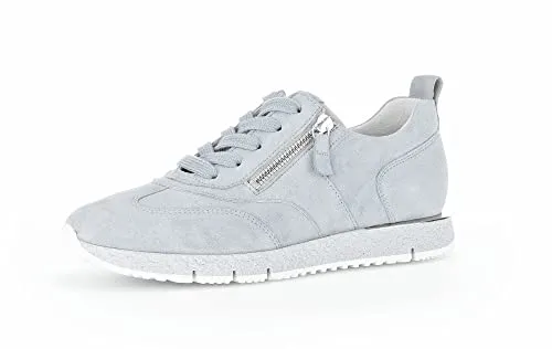 Gabor Damen Low-Top Sneaker – Aquamarin, Wechselfußbett, Best Fitting