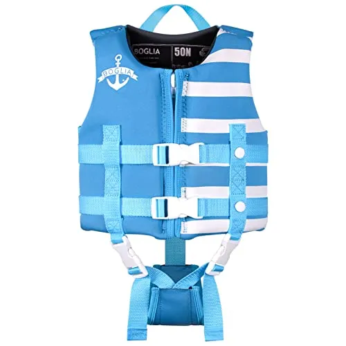 Kleinkind Schwimmjacke, Floaties für Kleinkinder, Floating Badeanzug Badebekleidung mit verstellbarem für Unisex-Kinder hellblau S