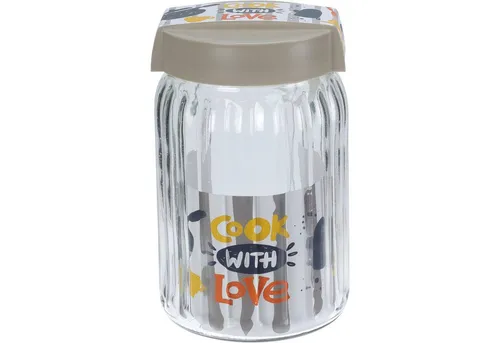 Home & styling collection Vorratsglas Luftdichtes Glasgefäß für trockene Produkte, 1,4 l, Glas, (einzeln, 1 Stk)