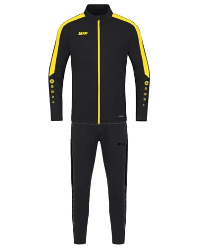 Jako Herren Trainingsanzug Power M9123 schwarz S - Trainingsbekleidung aus 100% Polyester, pflegeleicht und ideal für Fußballspieler, sorgt für optimalen Tragekomfort und Bewegungsfreiheit.