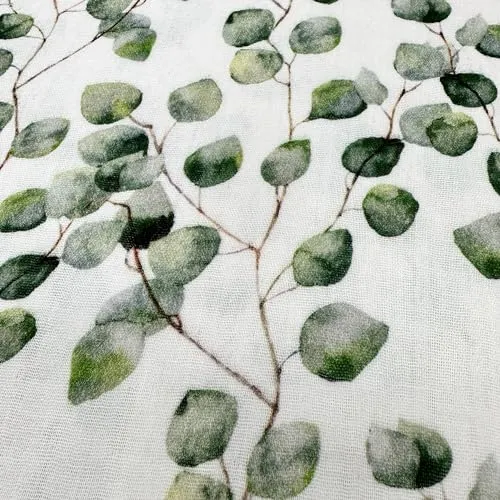 MAGAM-Stoffe Paul Musselin Mulltuch Kinder Baumwollstoff Oeko-Tex Meterware 50cm (Eukalyptus klein)