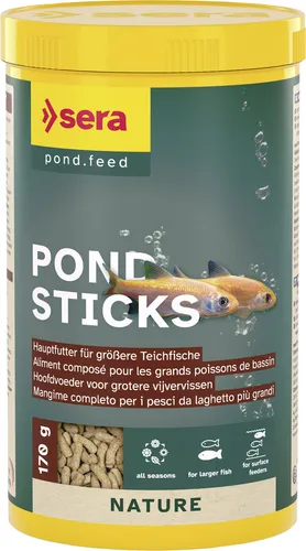 sera Pond Granulat Nature 1000 ml - Granulatfutter für größere Teichfische, stärkt das Immunsystem und fördert gesundes Wachstum