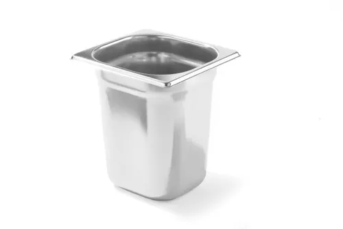 HENDI Gastronormbehälter 3,4L - Temperaturbeständiger GN-Behälter aus Edelstahl 18/10, ideal für Heißluftöfen, Kühlschränke und Bain Marie. Stapelbar und leicht zu reinigen.