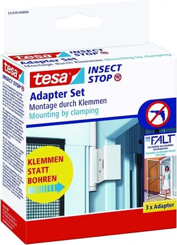 tesa Insect Stop FALT Tür Adapter für Alu-Rahmen von tesa