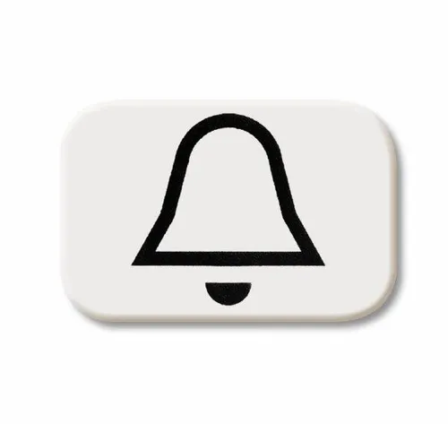 Busch-Jaeger 2525 KI-214 Tastersymbol Klingel, alpinweiß glänzend, Reflex SI