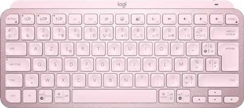 Logitech MX Keys Mini Wireless Illuminated Keyboard in pink von Logitech
