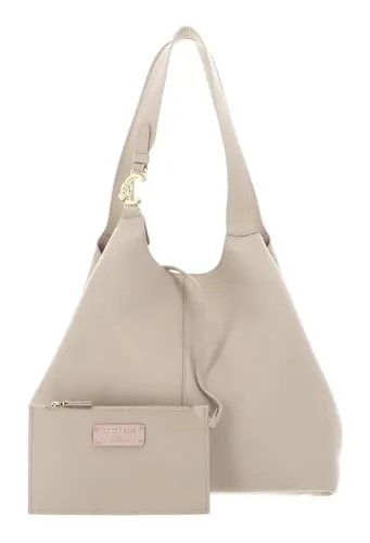 Coccinelle C-Easy Beuteltasche aus genarbtem Leder - Elegante Damen Beuteltasche in Sandshell, ideal für den täglichen Gebrauch und vielseitig kombinierbar. Hochwertiges Material sorgt für Langlebigkeit und Stil.