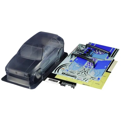 Tamiya 300051706 1:10 Karosserie VW Golf II GTI Unlackiert - Karosserie für RC Autos, ideal für Tamiya M-Chassis mit 239mm Radstand, bietet die Möglichkeit zur individuellen Lackierung und Gestaltung.