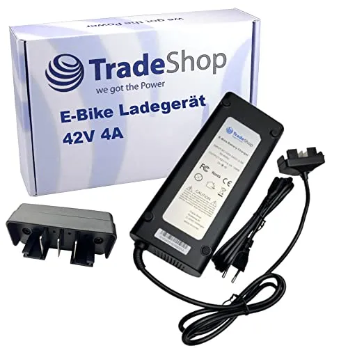 Trade-Shop Netzteil Ladegerät 42V 4A kompatibel mit Bosch 1.270.020.500, 1.270.020.501, 1.270.020.502, 1.270.020.504, 1.270.020.505, 1.270.020.506