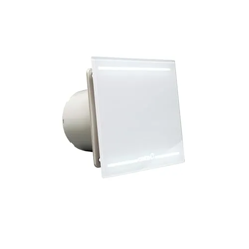 Produktbild Cata E 100 GLT Abluftventilator, 12 W, weißes Glas
