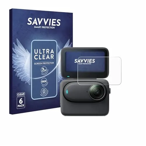Produktbild Savvies 6 Stück Schutzfolie für Insta360 Go 3S Displayschutz-Folie Ultra-Transparent