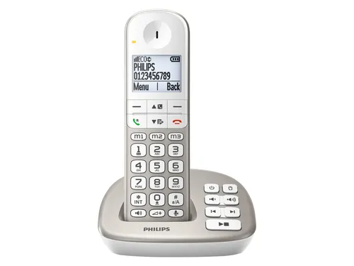 PHILIPS Telefon XL4951S/38 - Festnetztelefon mit großem Display und einfacher Bedienung, ideal für Senioren und alle, die Wert auf Benutzerfreundlichkeit legen.