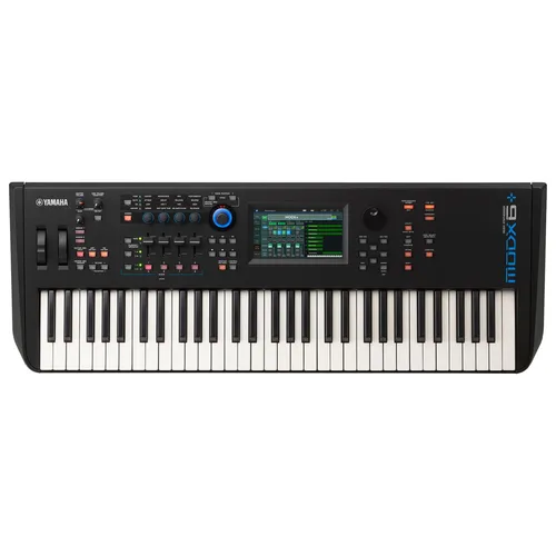 Yamaha MODX6+ Synthesizer - Kompakter 61-Tasten Music Synthesizer mit Motion Control Synthese und 5.67 GB Waveform-ROM; ideal für kreative Musiker und Produzenten.