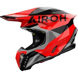 Airoh Twist 3 King Motocross Helm, schwarz-grau-rot, Größe S