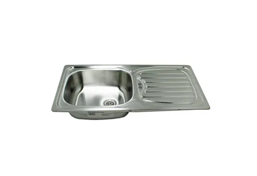 Edelstahl Einbauspüle mit Abtropffläche