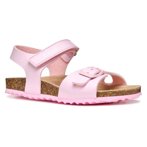 Geox J Adriel Girl C Sandal, Light Pink, 36 EU - Sandalen für Mädchen, atmungsaktiv mit Klettverschluss für einfachen Einstieg und perfekten Sitz.