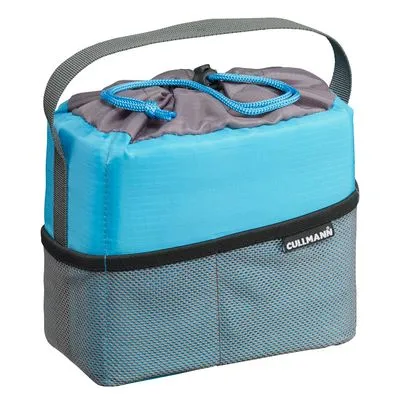 Cullmann Kleine Schock Schutz Tasche für CSC Equipment – Cyan/Grau - Kamerarucksack für optimalen Schutz der CSC-Ausrüstung, gepolstert mit weichen Materialien und flexiblen Trennwänden. Ideale Größe für unterwegs, schützt vor Stößen und Schmutz.