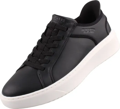 Skechers Herren Freihändige Slip-Ins Court Break - Herren-Sneaker mit doppelt belüftetem Design und Memory-Schaum Einlegesohle für optimalen Komfort und eine einfache Passform.