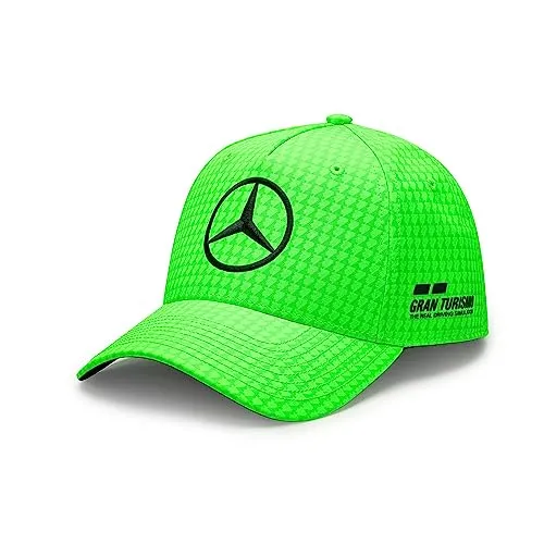 MERCEDES AMG PETRONAS Formula One Team - 2023 Lewis Hamilton Kappe - Neongrün - Unisex - Größe: Einheitsgröße