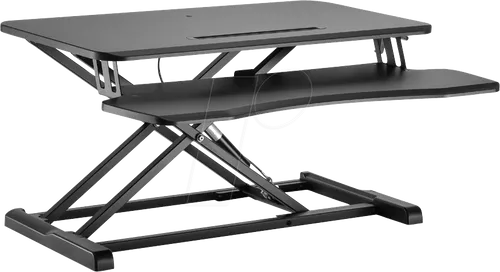 LogiLink EO0033 Sitz-Steh-Schreibtischaufsatz - Maus-Tastatur-Sets: Flexibel zwischen Sitzen und Stehen wechseln, fördert die Gesundheit und steigert das Wohlbefinden am Arbeitsplatz.