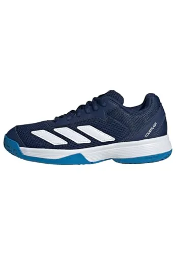 adidas Unisex Kinder Courtflash Tennis Schuhe – Dunkelblau/FTWR Weiß/Bright Blue, Größe 31 EU - Bequeme Tennis Schuhe für Kinder mit regulärer Passform und strapazierfähigem Obermaterial. Ideal für sportliche Aktivitäten und täglichen Einsatz.