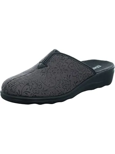 Westland Damen Pantoffeln Nice 82 - Kuschelige Hausschuhe für den Winter - Damen-Hausschuhe in Weite H, aus flexiblem Stretch-Material, ideal für kräftigere Füße. Perfekt für kalte Tage, mit isolierender PU-Sohle für besten Komfort.