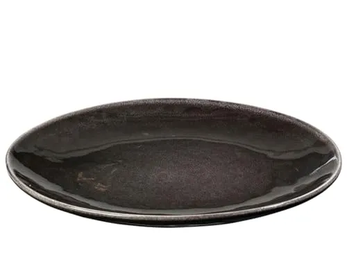 broste Copenhagen Nordic Coal Gourmetteller 31 cm in grau von Broste Copenhagen
