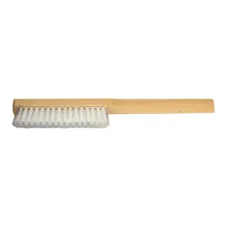 Lessmann Feinbürste Nylon glatt 0,30 mm, Typ: W - Hochwertige Scheuerbürste mit 4-reihigem Besatz für präzise Oberflächenverbesserung. Ideal zum Reinigen und Auftragen von Mitteln, mit robustem Buchenholzgriff und feinen Perlonborsten.