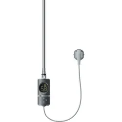 ML-Design Heizstab 300W Anthrazit mit Thermostat - Heizelemente mit LCD-Bildschirm und Timing-Funktion für präzise Temperaturregelung, ideal für Badheizkörper und energiesparend.
