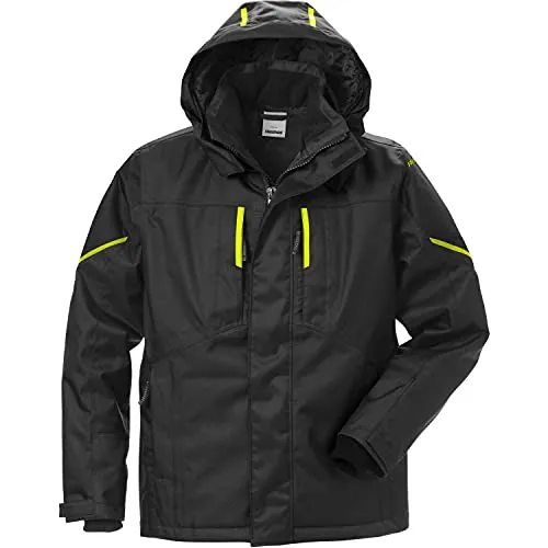 Fristads Winterjacke High Vis Jacke Kl. 3 4794 Th - Funktionale Jacke für extreme Wetterbedingungen, atmungsaktiv und wasser- sowie winddicht. Ideal für Sichtbarkeit und Sicherheit bei der Arbeit.