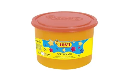 Jovi Blandiver Knete, extra weiche Knetmasse für Kinder ab 2 Jahren, orange, 1 Dose, 460 g
