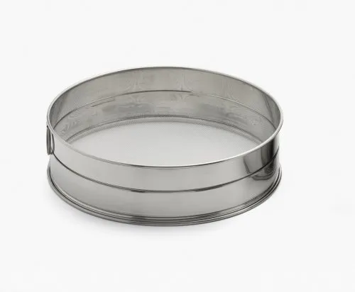 Weis Mehlsieb, Edelstahl, Silber, 30 x 30 x 8 cm