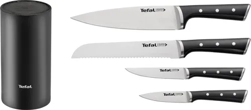 Tefal ICE FORCE Messerset 4 Stück mit Kunststoffblock