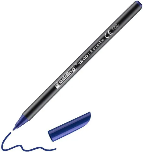edding Filzstift 0,5 - 1 mm Fein Blau 1200 10 Stück