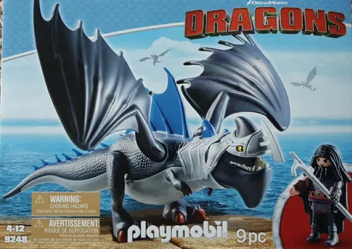 Playmobil Dragons Drago mit Donnerklaue 9248 - Fantastisches Spielset für Kinder ab 5 Jahren mit detailreichen Drachenfiguren, ideal für kreative Rollenspiele und Abenteuer.