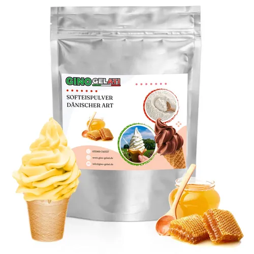 Gino Gelati Honig Dänisches Softeis Pulver 333g von Gino Gelati