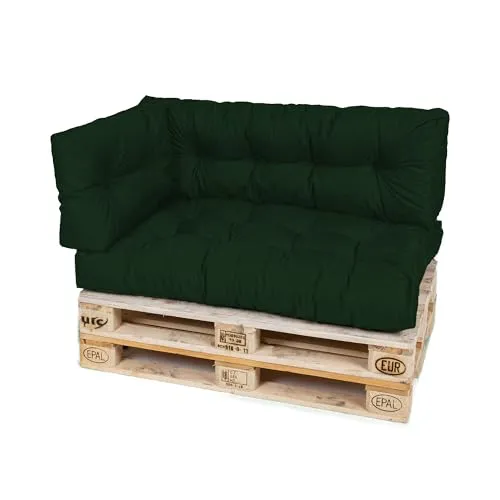 TexDeko® Garden Palettenkissen 120x80x18cm - Wasserabweisend und UV-beständig - Sofas: Premium Palettenauflage für In- & Outdoor, wasserabweisend und UV-beständig, sorgt für hohen Sitzkomfort und Langlebigkeit.