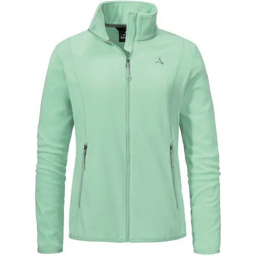 Schöffel Damen Style Ash Fleece Jacke XXL in Grün - Funktionsjacke für Damen, leichte und wärmende Fleecejacke mit hoher Bewegungsfreiheit – perfekt für aktive Outdoor-Aktivitäten.