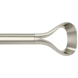 Umbra Loop ausziehbare Vorhangstange - Gardinenstange aus Edelstahl, flexibel verstellbar von 107-306 cm, ideal für jeden Raum und bietet eine stilvolle Lösung für Ihre Fensterdekoration.