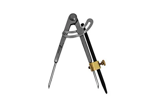 PAULIMOT Anreißzirkel 150 mm mit Bleistifthalter und Anreißnadel