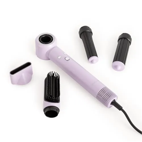 CREATE/ION STYLER PRO / 5-in-1-Ionen-Lufttrockner und Stylingbürste Violett/DC Brushless Motor, 3 Geschwindigkeiten, Kaltluftbetrieb, 3 Temperaturstufen, Aufbewahrungskoffer, 1300W