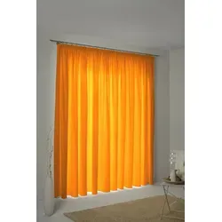 Wirth Vorhang WirthNatur (1 St), Kräuselband, blickdicht, 2-lagig orange 127 cm x 175 cm