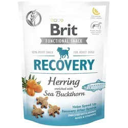 Care Dog Functional Snack Recovery Herring 150g - Halbfeuchter Snack für Hundefutterergänzung, unterstützt die Erholung nach dem Sport mit Hering und Sanddorn