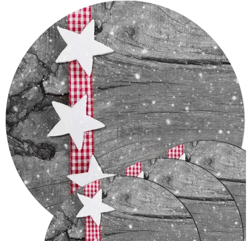 matches21 HOME & HOBBY Platzset Weihnachten Sterne 4er Set - Abwaschbare Tischsets aus robustem Kunststoff, ideal für festliche Anlässe. Jedes Set besteht aus 4 runden Platzsets mit einem Durchmesser von 38 cm – perfekt für eine stilvolle Tischdekoration.